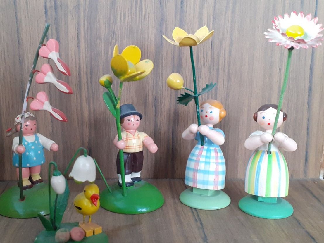 Figuren: Erzgebirge Blumenkinder Lot – Gebraucht aus Mörschwil von wunderkiste44 1