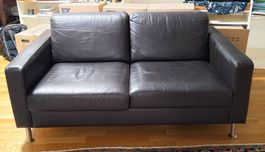 Pfister real leather sofa/ Echtledersofa