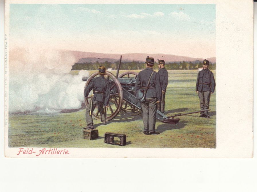 Cartoline postali: Feldartillerie ca. 1900 – Usato da Bürglen TG venduto da StampGraf
