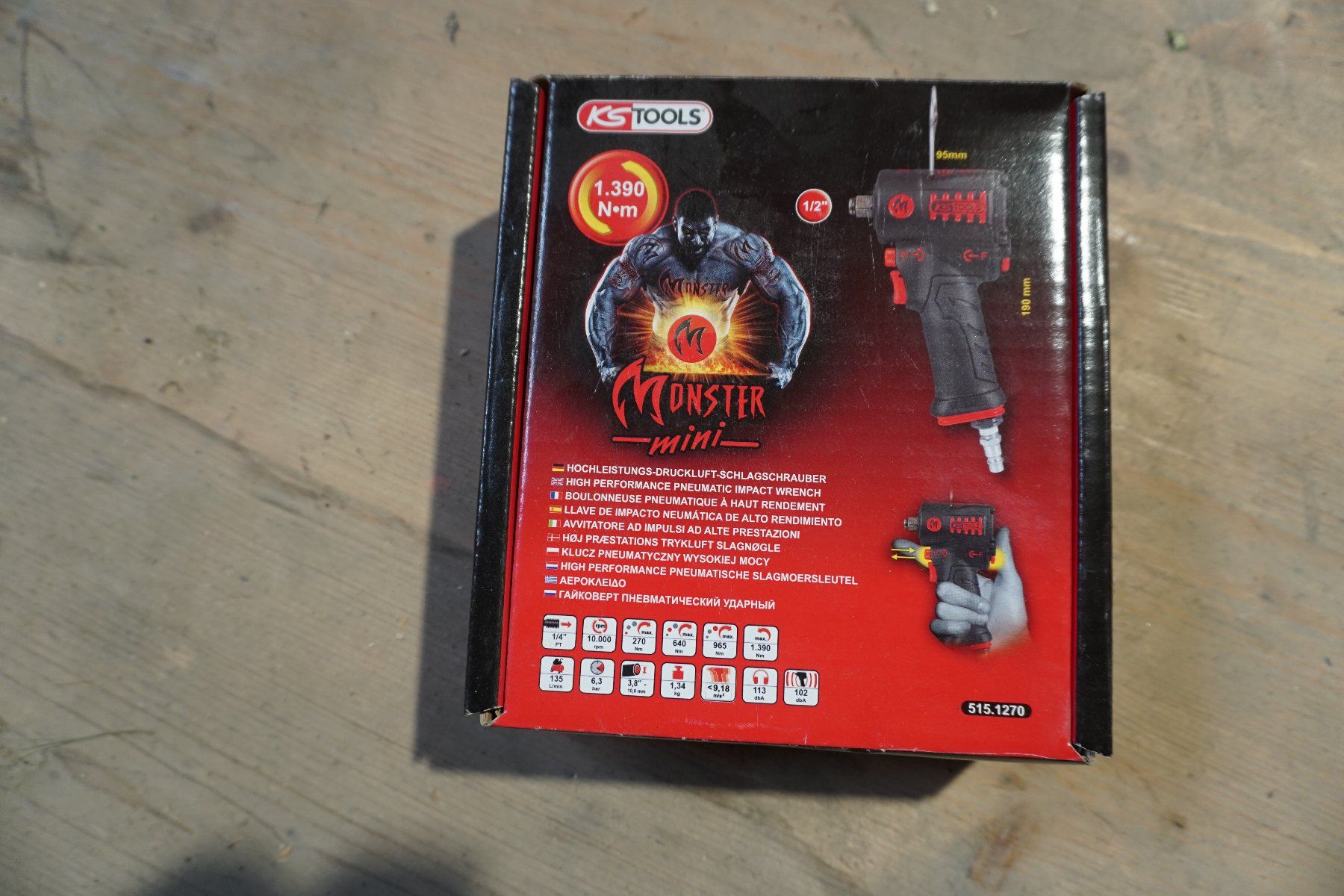 KS Tools Alle Werkzeuge: KS Tools Schlagschrauber Monster mini neu Zustand – Neu und originalverpackt aus Neuheim von Motrac05