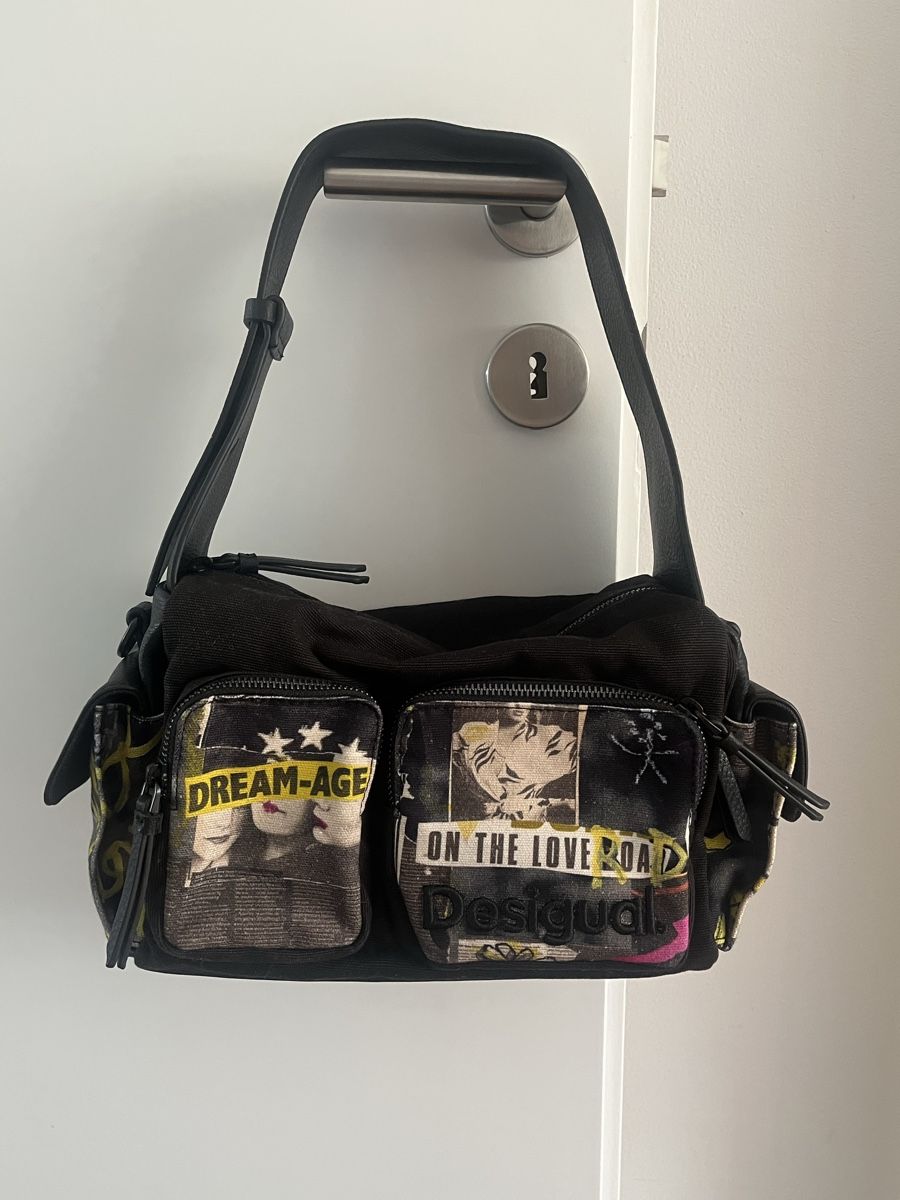 Desigual Borse da donna: Desigual Large canvas newspaper bag – Nuovo (secondo la descrizione) da Grosshöchstetten venduto da lox_287b