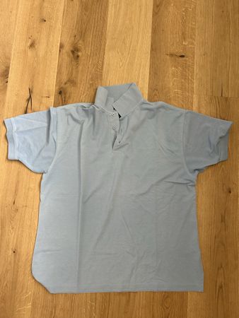 Hellblaues Polo-Shirt Kustom Kit Gr. XXL Sommerlich & Luftig