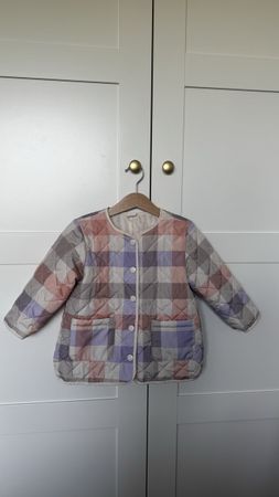 H&M Kinder Jacke kariert gesteppt Grösse 98 neuwertig