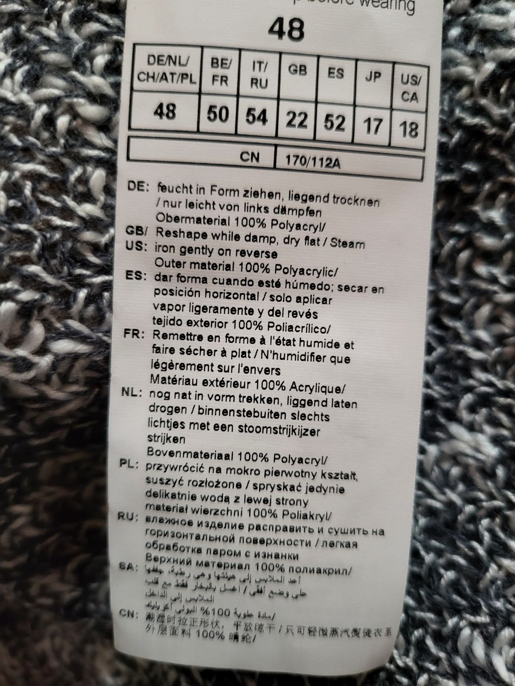 Giacche: Cardigan Samoon gris chiné, taille 48 - – Usato da Niedergösgen venduto da Eva2410 8
