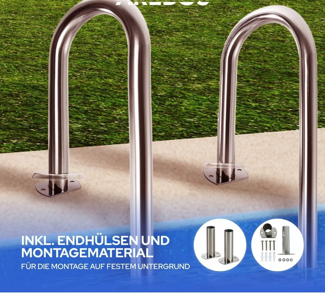 Scale: Poolleiter Einbauleiter Schwimmbad Treppe robust, stabil – Nuovo e nell'imballaggio originale da Amriswil venduto da JaJa-Express 5
