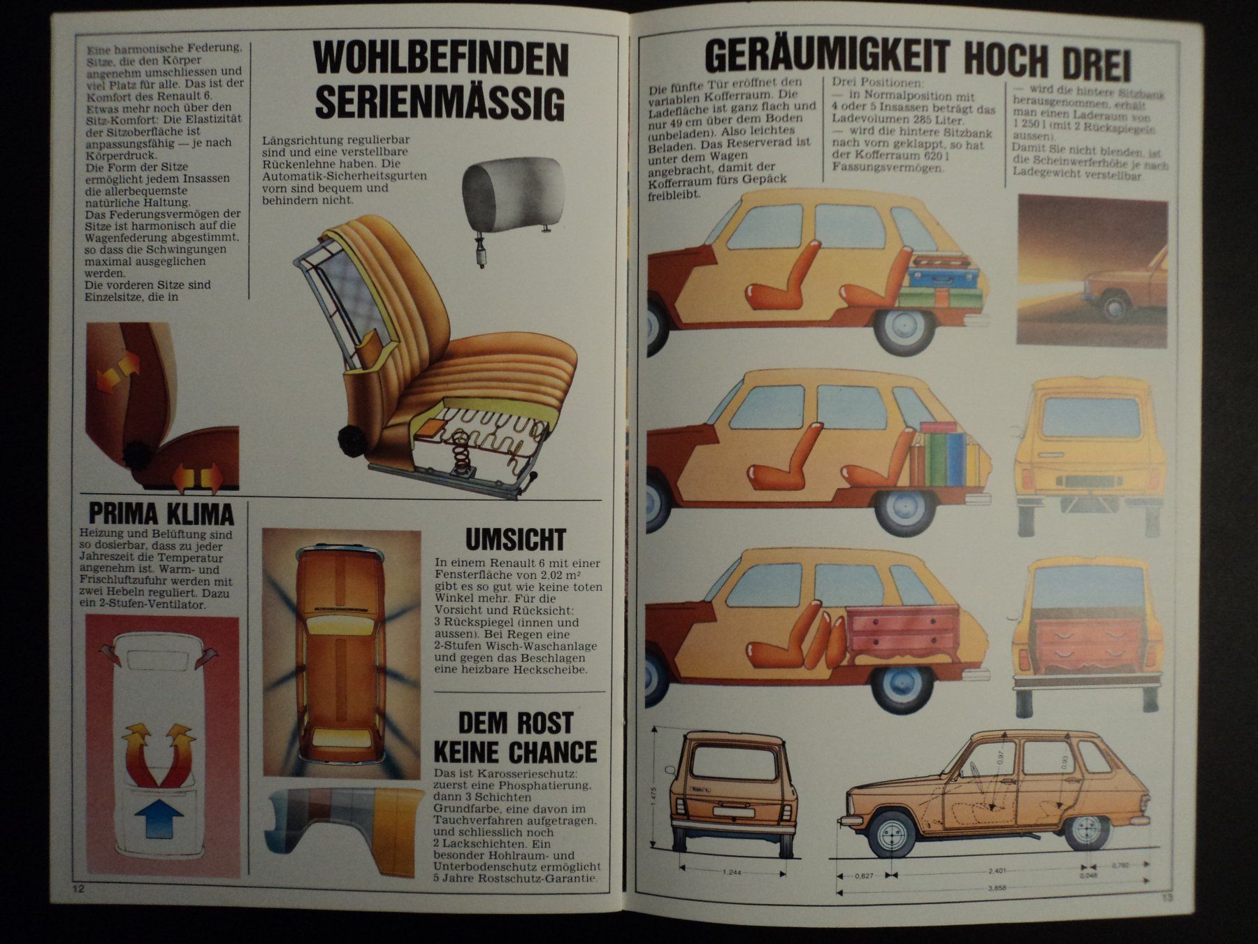 Renault Documenti: Prospekt Renault 6 1973 – Usato da Schwarzenburg venduto da modelCARama 4