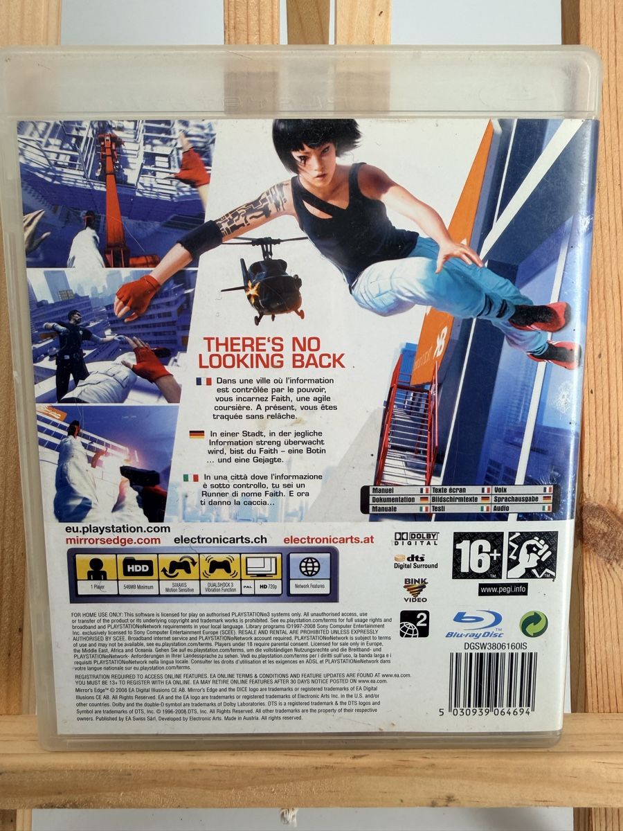 Sony Giochi: Mirror's Edge PS3 - Jeu complet  – Usato da Vessy venduto da _Callidus_ 1