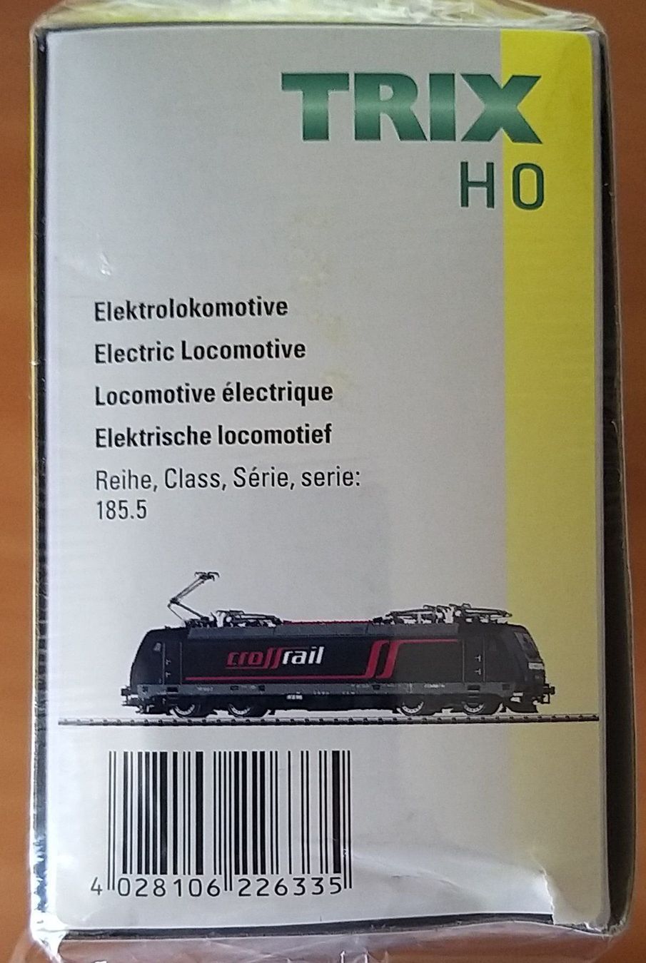 Trix Modellini di ferrovie: Trix 22633 E-Lok BR 185.5 Crossrail AG – Nuovo e nell'imballaggio originale da Rotkreuz venduto da MOBAHN-1zu87 1