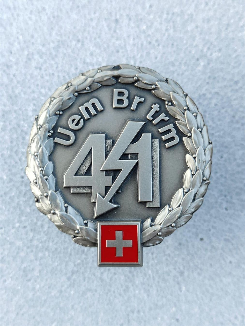 Placchette & Badge: Béretemblem Übermittlungsbrigade 41 V1 – Usato da Bauma venduto da SwissMilitaria