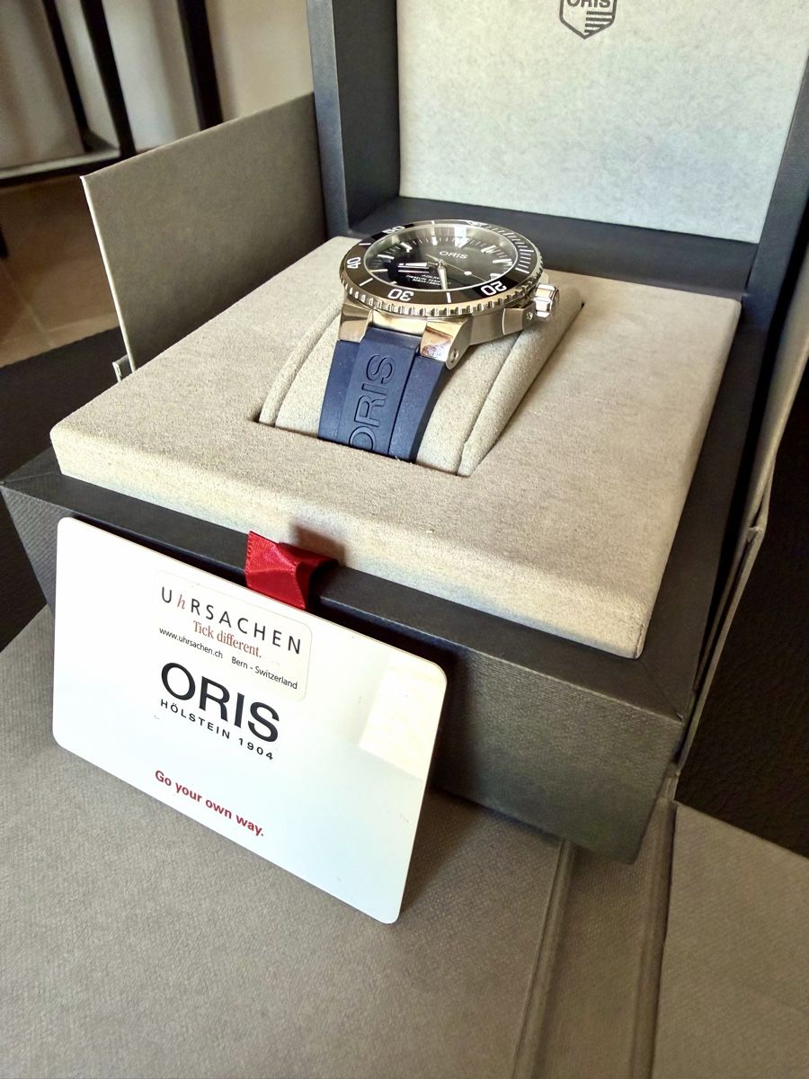 Oris Orologi: Oris Aquis blau 43.5mm – Usato da Uetendorf venduto da Musig-Giu 2