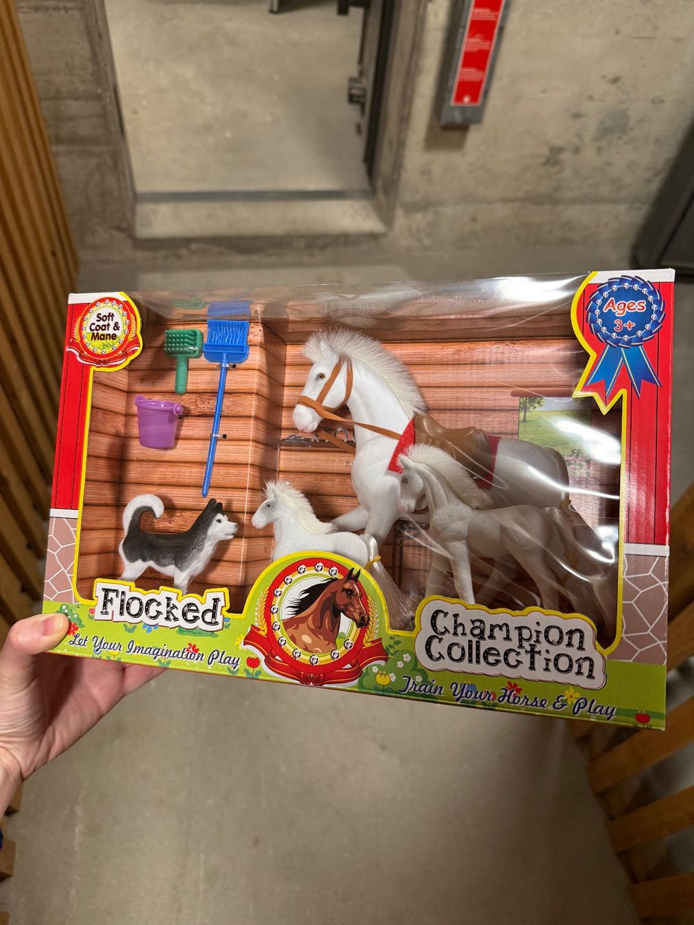 Giocattoli: Pferde Spielset "Flocked Champion Collection" – Nuovo e nell'imballaggio originale da Basel venduto da bsnso 2