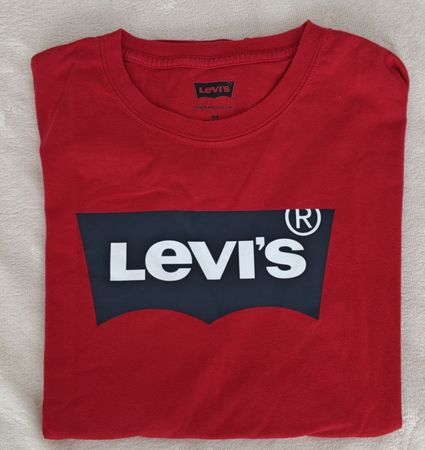 Levi's T-Shirt rot mit Logo Aufdruck Langarm Shirt Levis 🔥