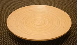 Servierschale aus Bambus rund Durchmesser 45 cm ungebraucht