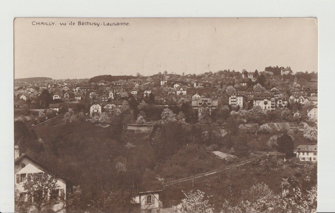 Cartoline postali: Chailly vu de Béthusy - Lausanne – Usato da Lausanne venduto da PL22neufx