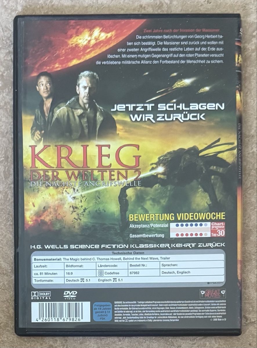Tutti i DVDs: KRIEG DER WELTEN 2 – Nuovo (secondo la descrizione) da Dietikon venduto da AndreaSch01 1