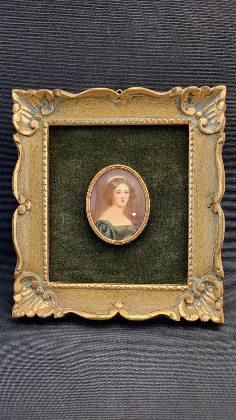 Gemälde: Miniatur-Bildli "Anna Hillmayer" – Gebraucht aus Basel von spinne02 1