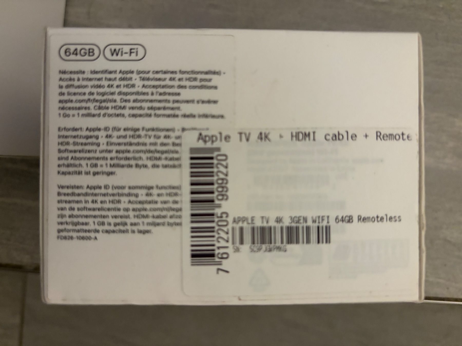 Apple Lecteur multimedia & Streamer: Apple tv 4K 3.Gen. 64 GB – D'occasion à Chur par boltsi01 2