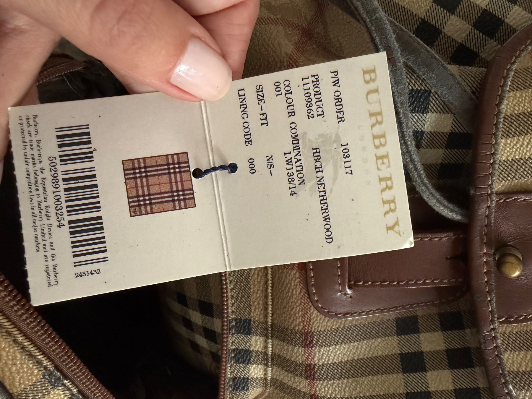 Burberry Zaini: Vintage Burberry backpack – Usato da Schaffhausen venduto da Nadiuna 7