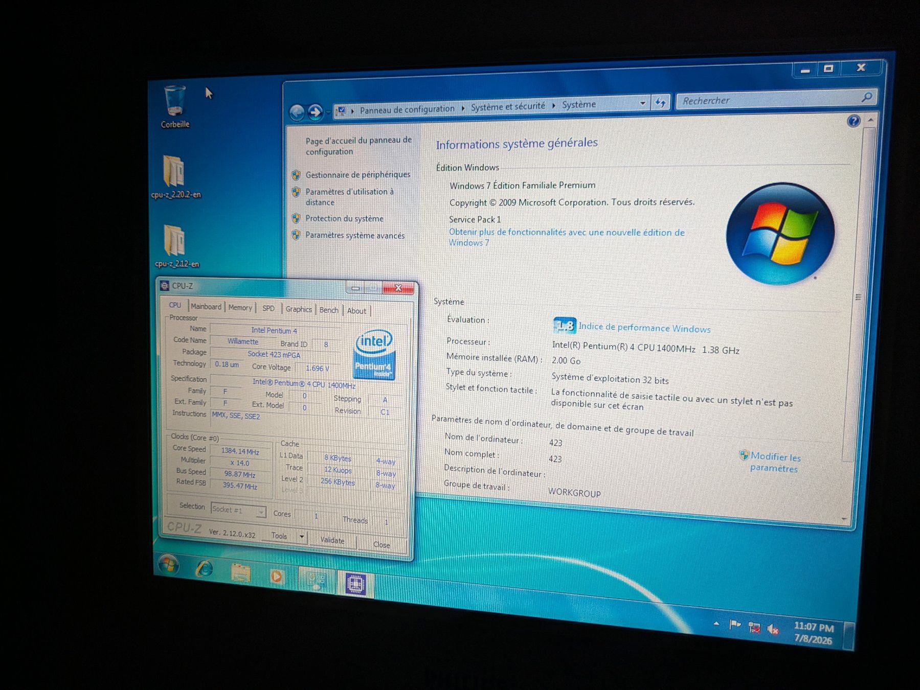 Intel Composants électroniques: 2x Intel Pentium 4 Willamette 1.4 GHz Socket 423 – D'occasion à Châtelaine par Pttn 3