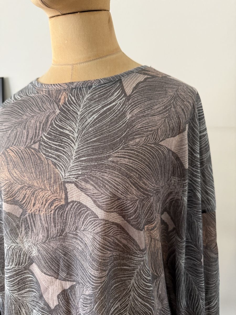 Zara Chemisiers: ZARA Basic Bluse Gr. M | Botanical Print | Oversize – D'occasion à Lugano par rebecca.wardrobe 2