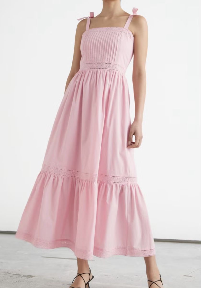 Other Stories Kleider: Rosa Midi-Kleid mit Bindebänder von &otherstories – Neu (gemäss Beschreibung) aus Zürich von Le_juste_brix 1