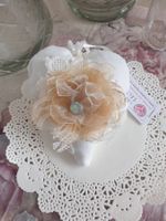 Herz Deko Shabby Chic Vintage Geschenk Stoffherz Stoffblume