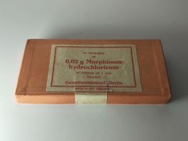 Seltene Antike Morphium Box Leer Berlin Um 1920
