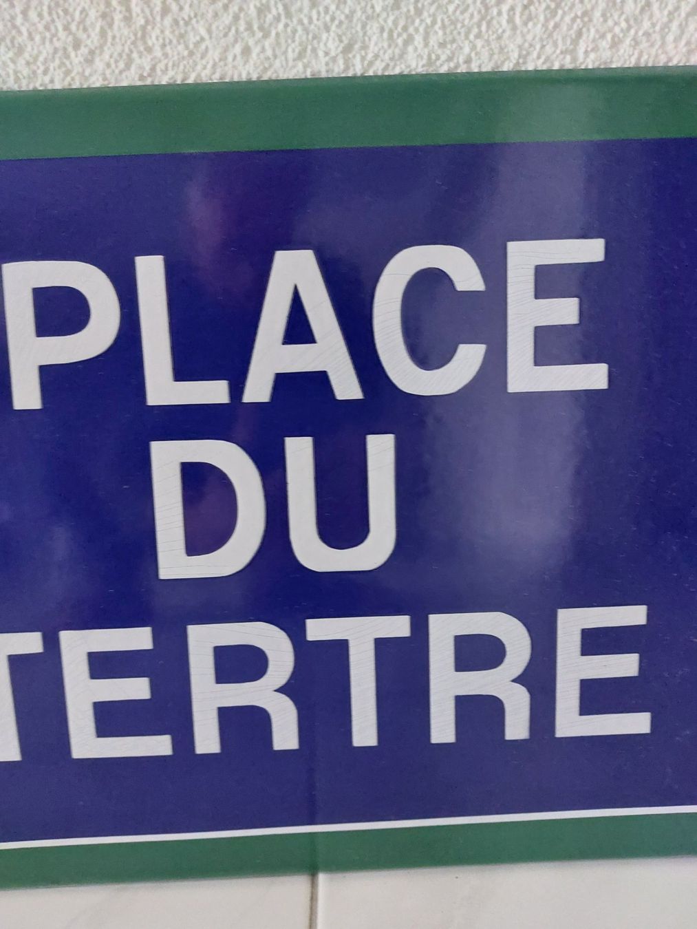 Insegne: Emailschild Place Du Tertre plaque émaillée Paris – Usato da Schenkon venduto da TG10 2
