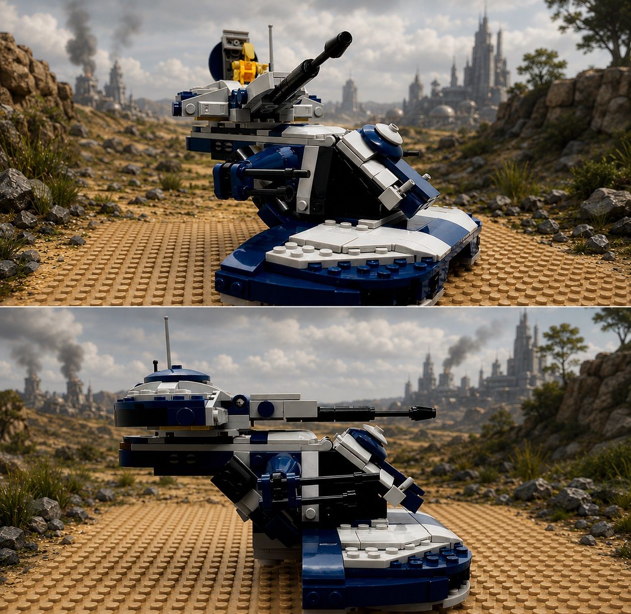 Star Wars Kit di costruzioni: Custom Star Wars AAT Droidenpanzer mit 11 Kampfdroiden – Nuovo e nell'imballaggio originale da St.Gallen venduto da Jamaruqua 1