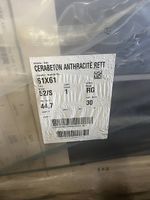 Neue Feinsteinzeugplatten CERABETON Anthracite Rett 61×61 