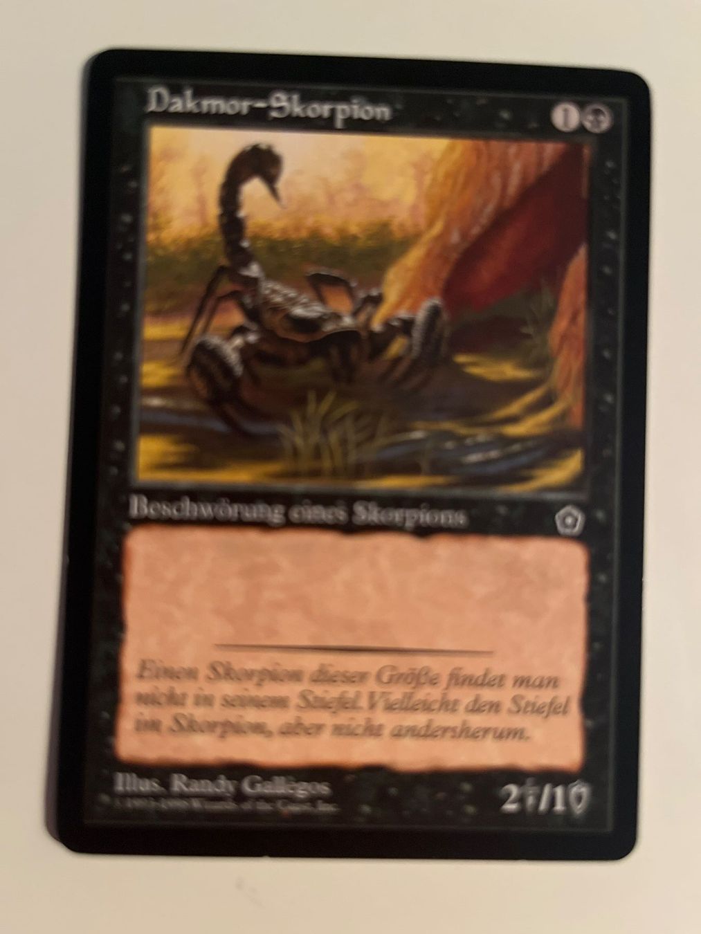 Magic The Gathering Sammelbilder & Trading cards: 1 x Dakmor-Skorpion - Magic: The Gathering - MtG – Gebraucht aus Kriens von Shadi1980