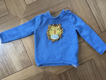 Baby Boden Pullover, Gr. 2-3 Jahre, Löwe