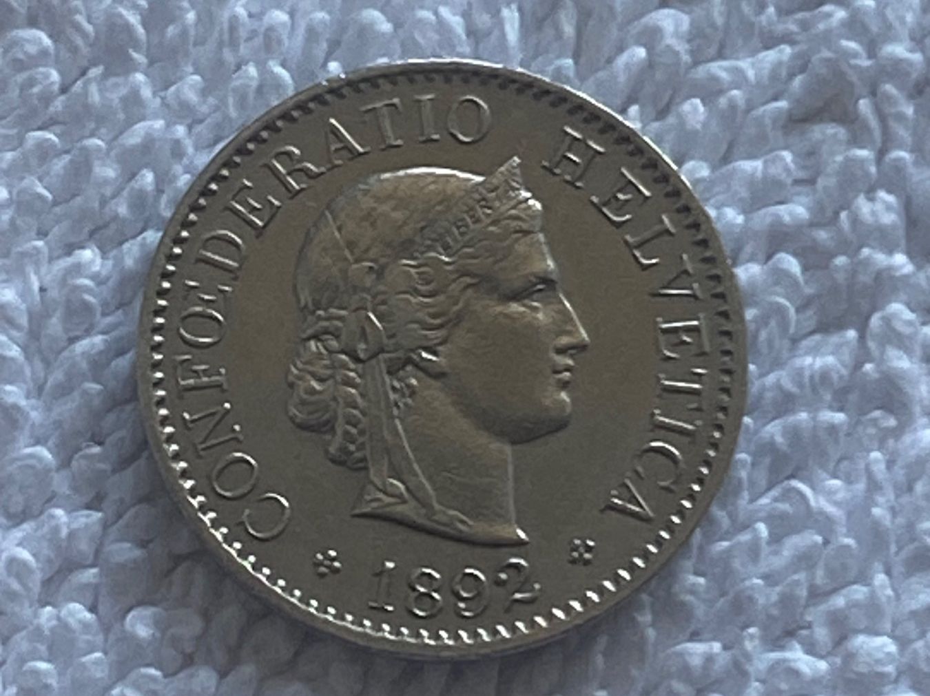 Tutti le monete: 5 centimes/Rappen 1892 – Usato da Nyon venduto da Ilmi09