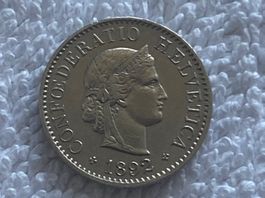 5 centimes/Rappen 1892