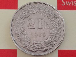 2 Franken 1985 ss, nur 2, 034 Mio!