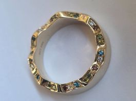 585 Gold Ring mit Edelsteinen NEU UND UNGETRAGEN NP 2890.-