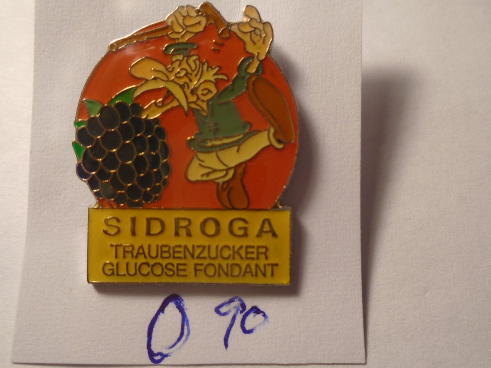 Plaketten & Abzeichen: 1 Sidroga Traubenzucker Pin (O90) – Gebraucht aus Winterthur von Beli2000