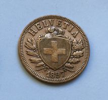 1897 2 Rappen -unz