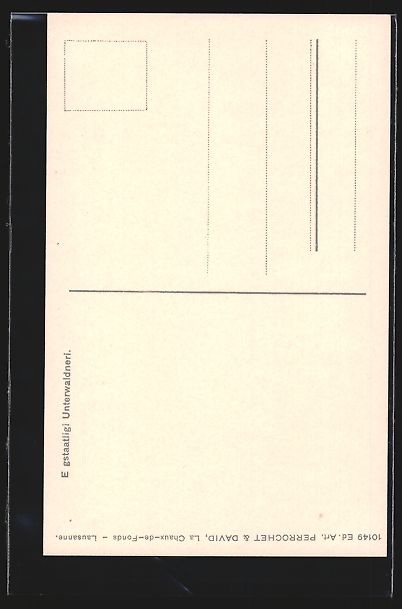 Cartoline postali: E gstaatligi Unterwaldneri, Unterwaldner – Usato da Berlin venduto da bartko-reher 1