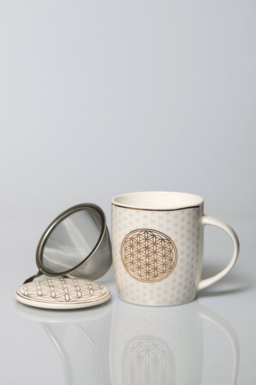 Tazze: NEUE Tasse Blume des Lebens – Nuovo e nell'imballaggio originale da Altdorf UR venduto da Reiki-Therapeutin