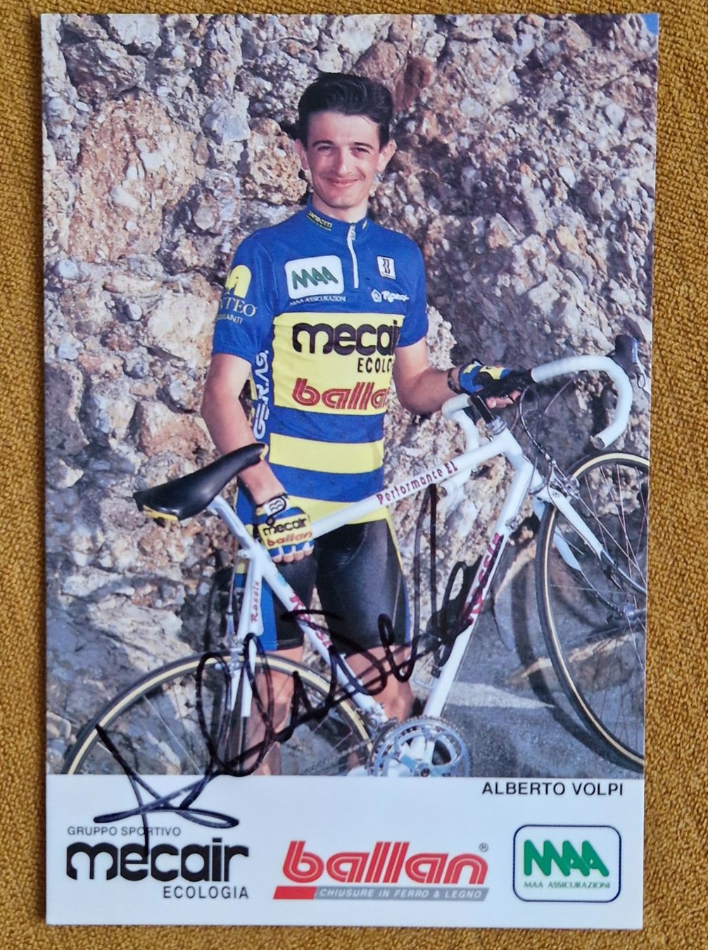 Autografi: Alberto Volpi - Radsport - handsigniert – Usato da Menziken venduto da Autogramme