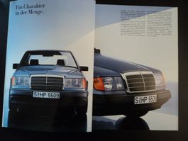 Prospekt Mercedes-Benz 300E 230E 260E 200 1986