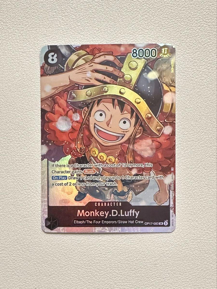 Bandai Carte collezionabili: One Piece TCG Monkey D. Luffy OP17 SR – Nuovo (secondo la descrizione) da Buchs AG venduto da card-pirate