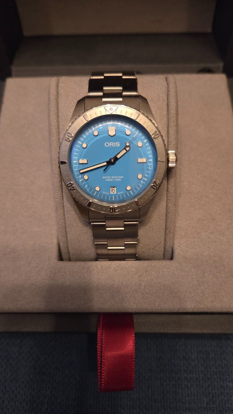 Oris Orologi: Oris Diver's Sixty-Five Turquoise, 38mm, Full-Set – Nuovo (secondo la descrizione) da Zwingen venduto da SA-122279 5