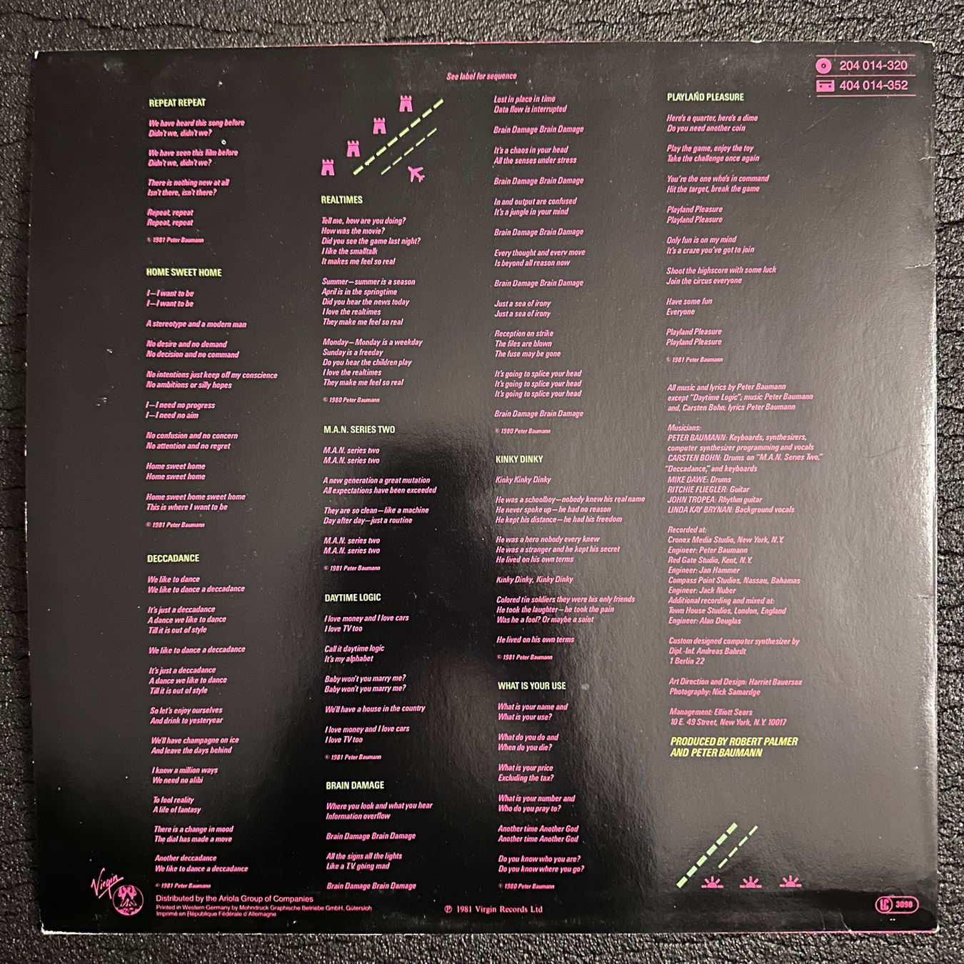Schallplatten: LP - Peter Baumann - Repeat Repeat – Gebraucht aus Breganzona von Onairda75 1