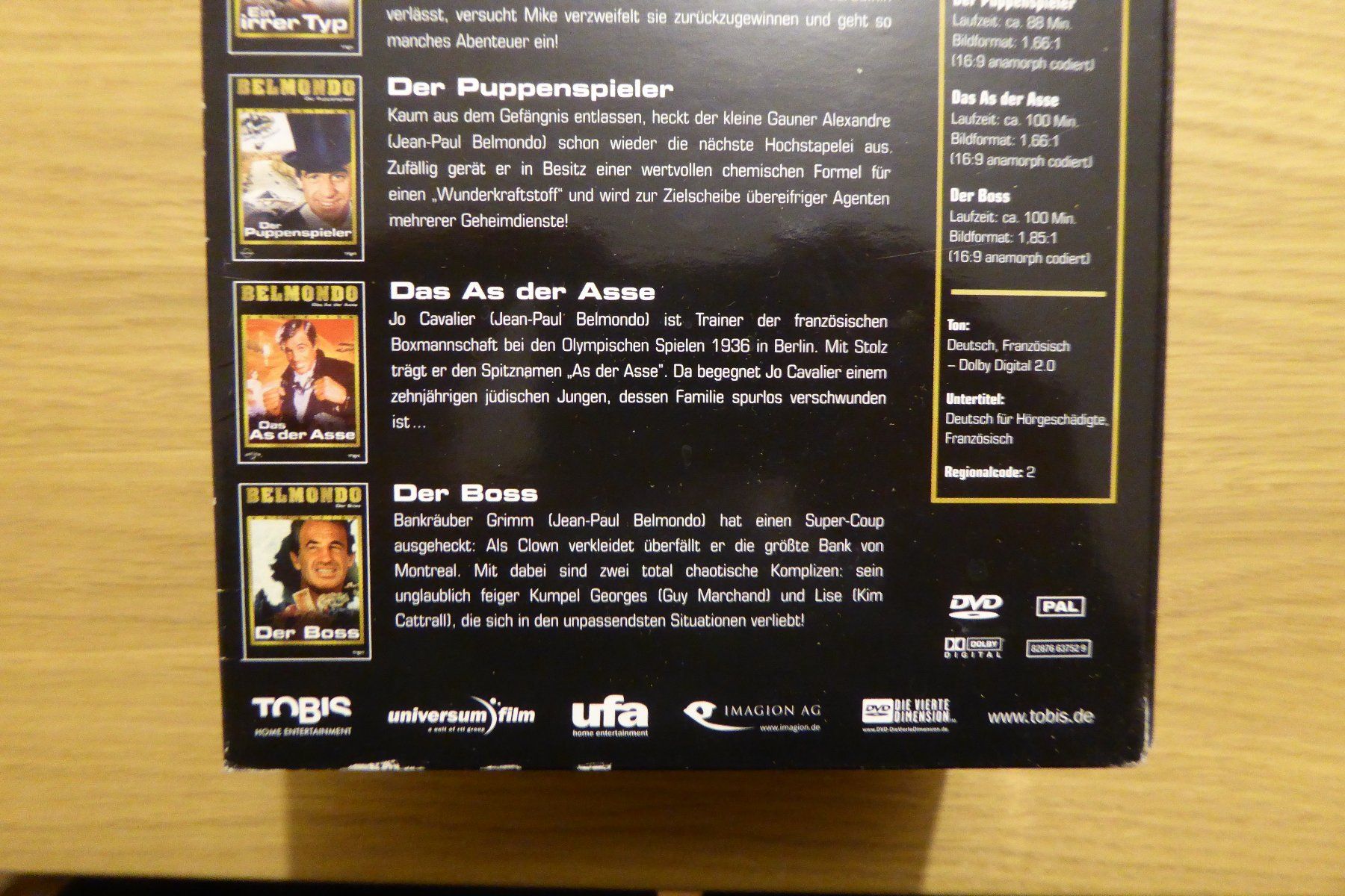 Tutti i DVDs: 5xDVD Belmondo Box Collection – Usato da Allschwil venduto da Summelsarium 4