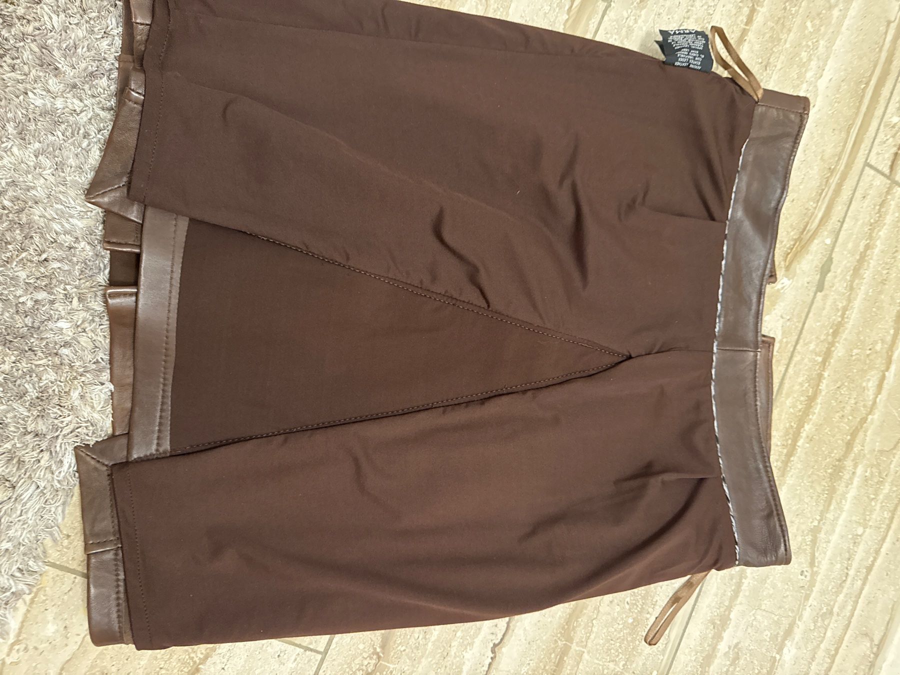 Gonne: Schicker Lederrock, braun, Gr. 38 – Usato da Eichberg venduto da OanaB 7