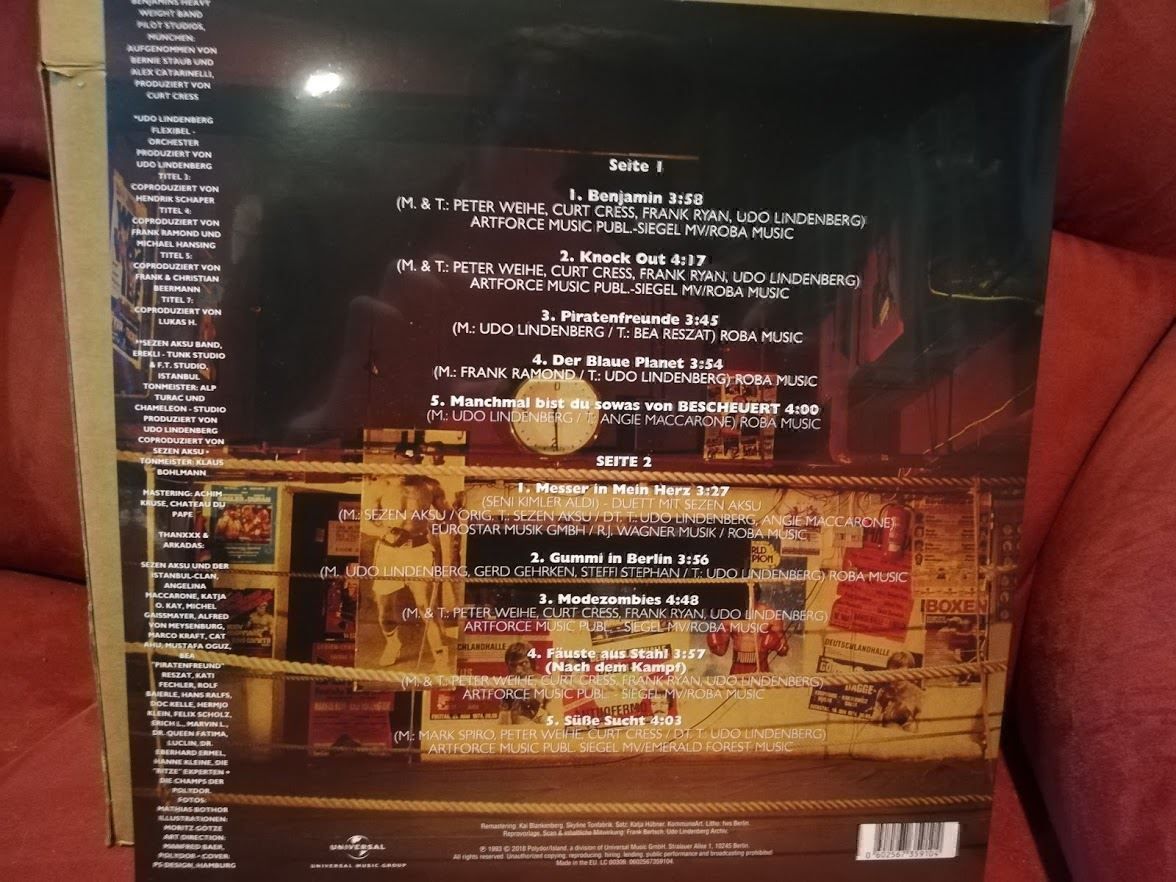 Dischi in vinile: Udo Lindenberg Benjamin LP Vinyl (Neu) – Nuovo e nell'imballaggio originale da Zofingen venduto da noise123 2