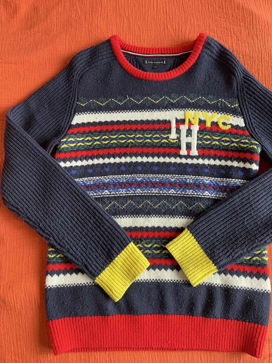 Maglioni & Felpe: Pullover Tommy Hilfiger bunt gemustert Grösse 176 – Usato da Zürich venduto da Anteus