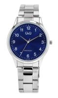 🇨🇭 Herrenuhr ®Q&Q by Citizen Edelstahl Blau 40mm 3 BAR NEU